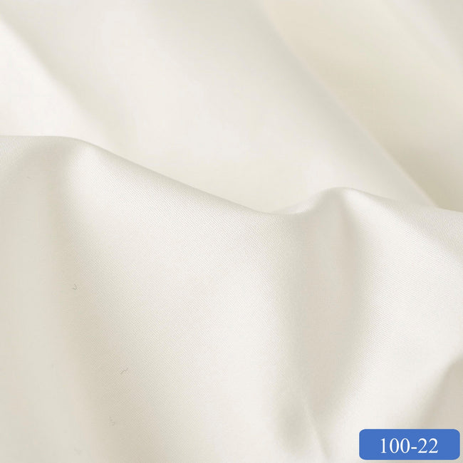 POPLIN 100-22/POPLIN 100/2 #2 Cream Super Fine 2-ply Cotton Shirting Fabric