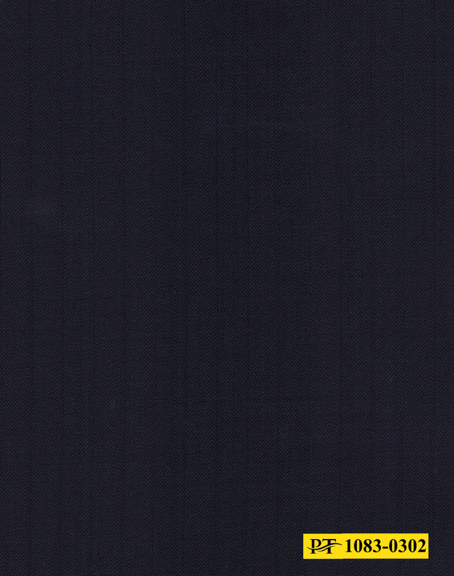 1083-0302/P4-18215 Dark Blue Self Stripe Pants Fabric