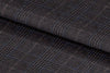 21388/G6-22690 Tan Brown With Blue Check Jacket Fabric