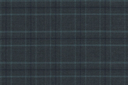 2199002/G1-22961 Teal with Navy Blue Check Jacket Fabric