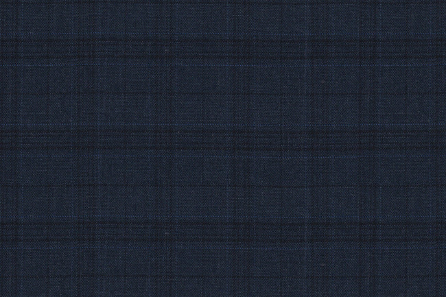 2199006/G1-22953 Navy Blue Check Vest Fabric