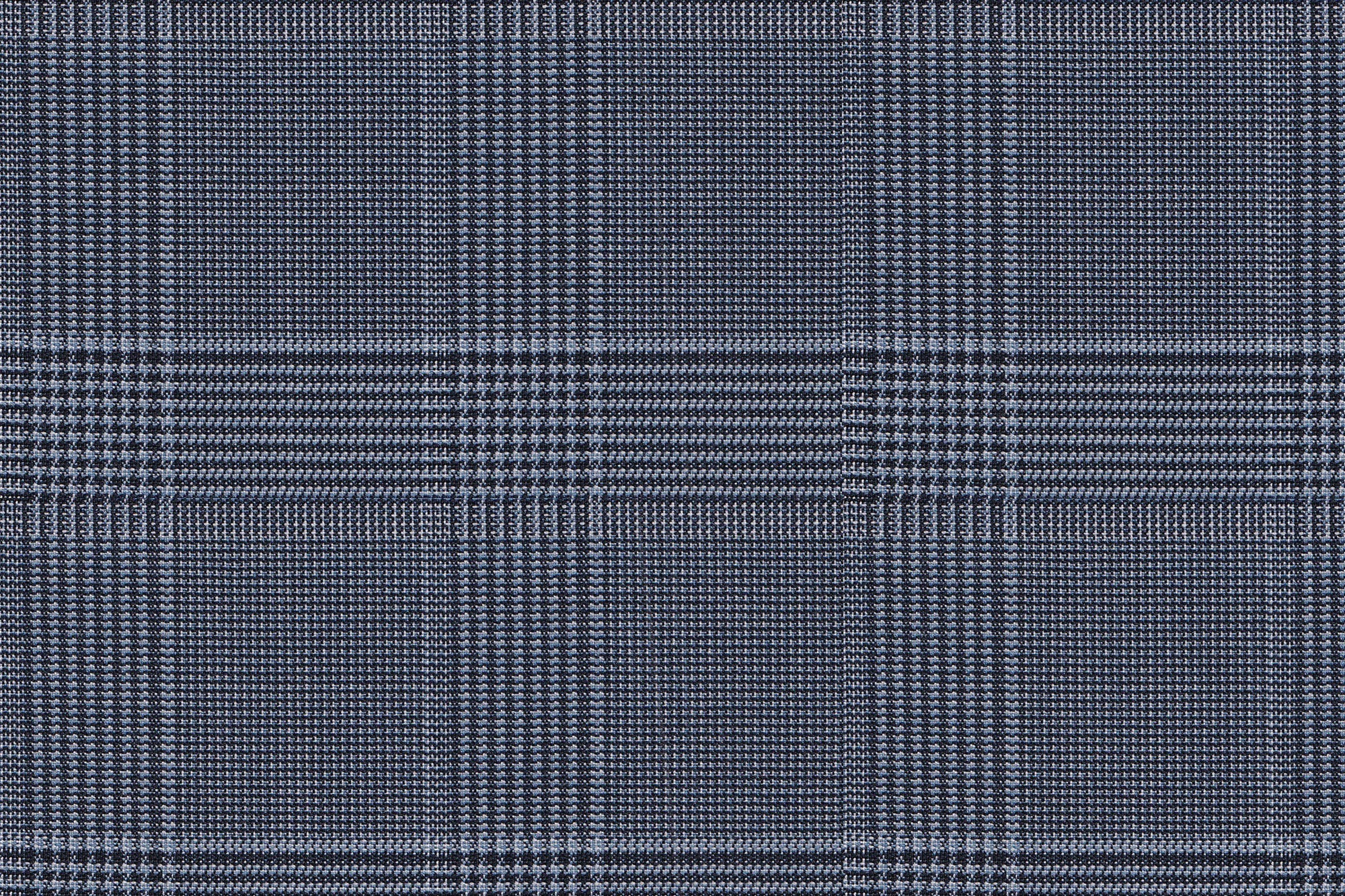 2199013/G1-22956 Blue & White Houndstooth Plaid Vest Fabric