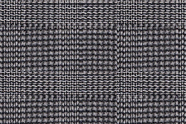 2199014/G1-22955 Black & White Houndstooth Plaid Vest Fabric