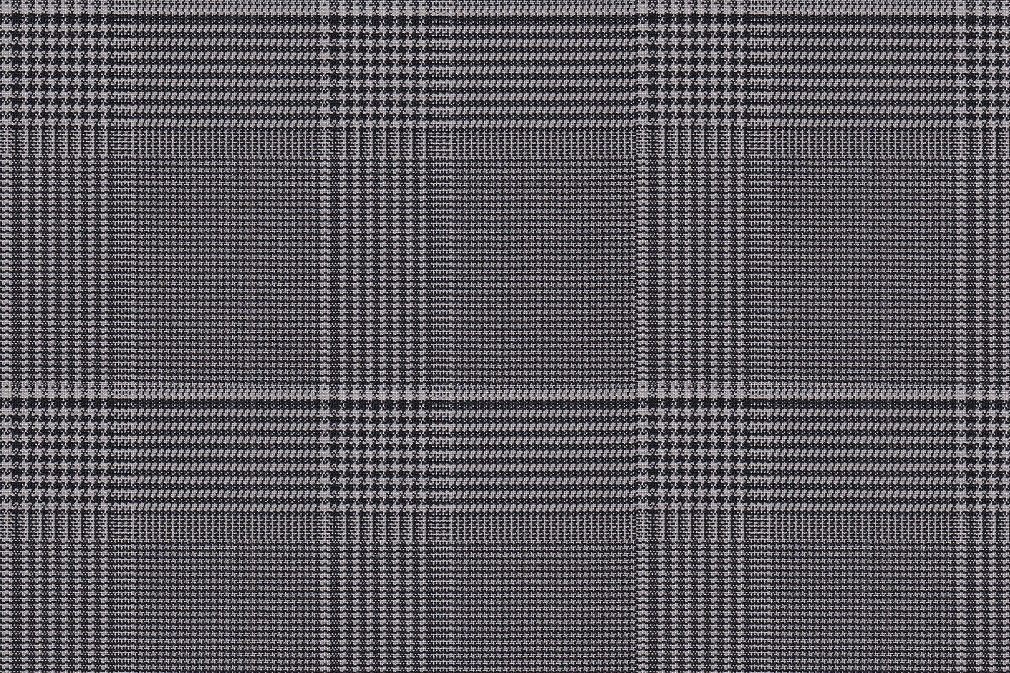 2199014/G1-22955 Black & White Houndstooth Plaid Jacket Fabric