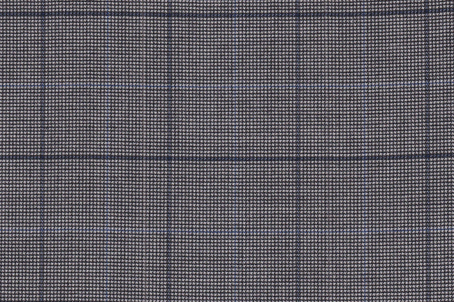 2199015/G1-22927 Gray with Navy Check Vest Fabric