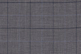 2199015/G1-22927 Gray with Navy Check Pants Fabric