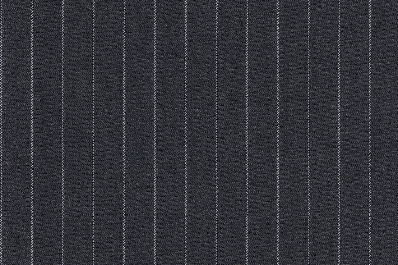 2199031/G1-22888 Grey With White Stripe Suit Fabric