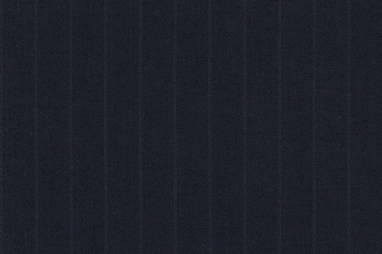 2199036/G1-22898 Navy With Blue Stripe Suit Fabric