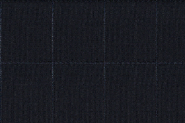 2199094/G1-22936 Dark Blue with Light Blue Check Vest Fabric