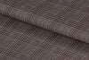 255165/G5-23101 Bronze & Charcoal Black Check Linen Suit Fabric