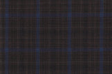 4848/G3-21726 Brown With Light Blue Windowpane Pants Fabric