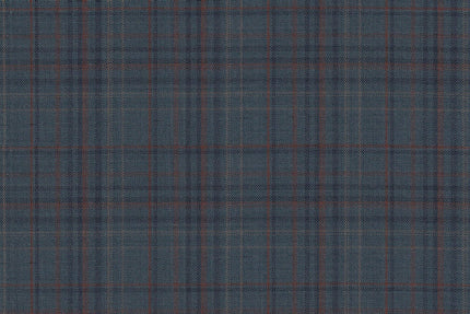 4852/G3-21730 Teal With Navy & Gold Check Jacket Fabric