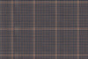 4857/G3-21735 Tan & Blue Houndstooth Check Pants Fabric