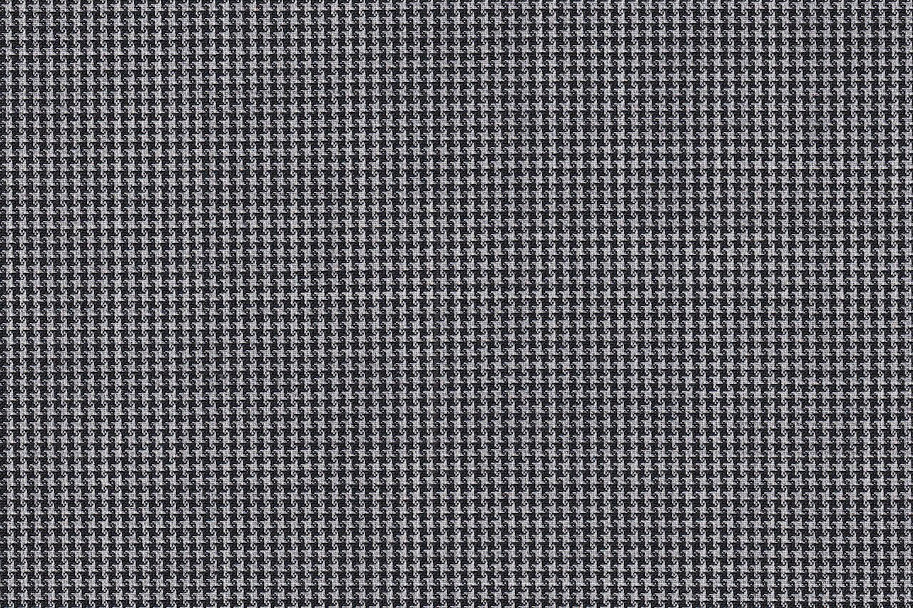 4859/G3-21737 White & Black Houndstooth Jacket Fabric