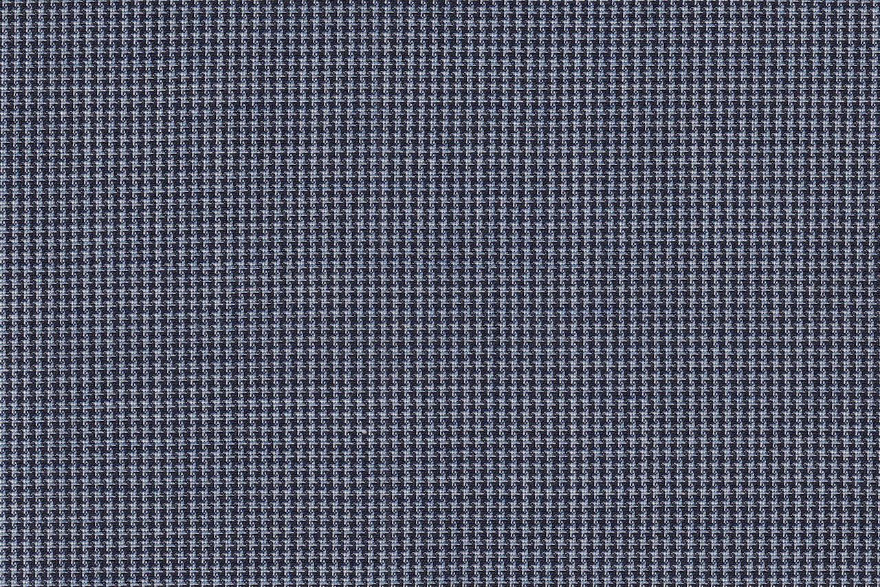 4860/G3-21738 Light Blue & Navy Houndstooth Pants Fabric