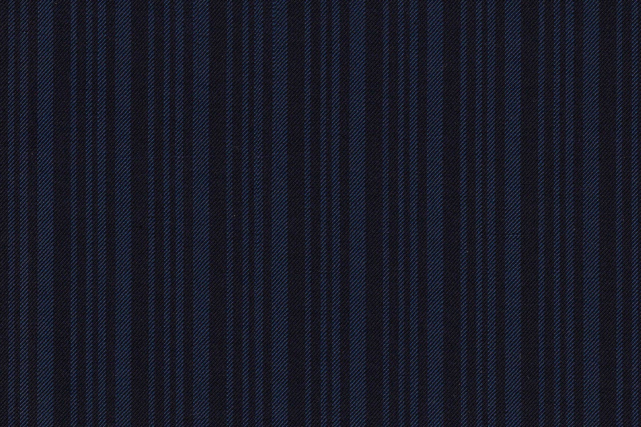 4863/G3-21741 Blue & Navy Stripe Jacket Fabric