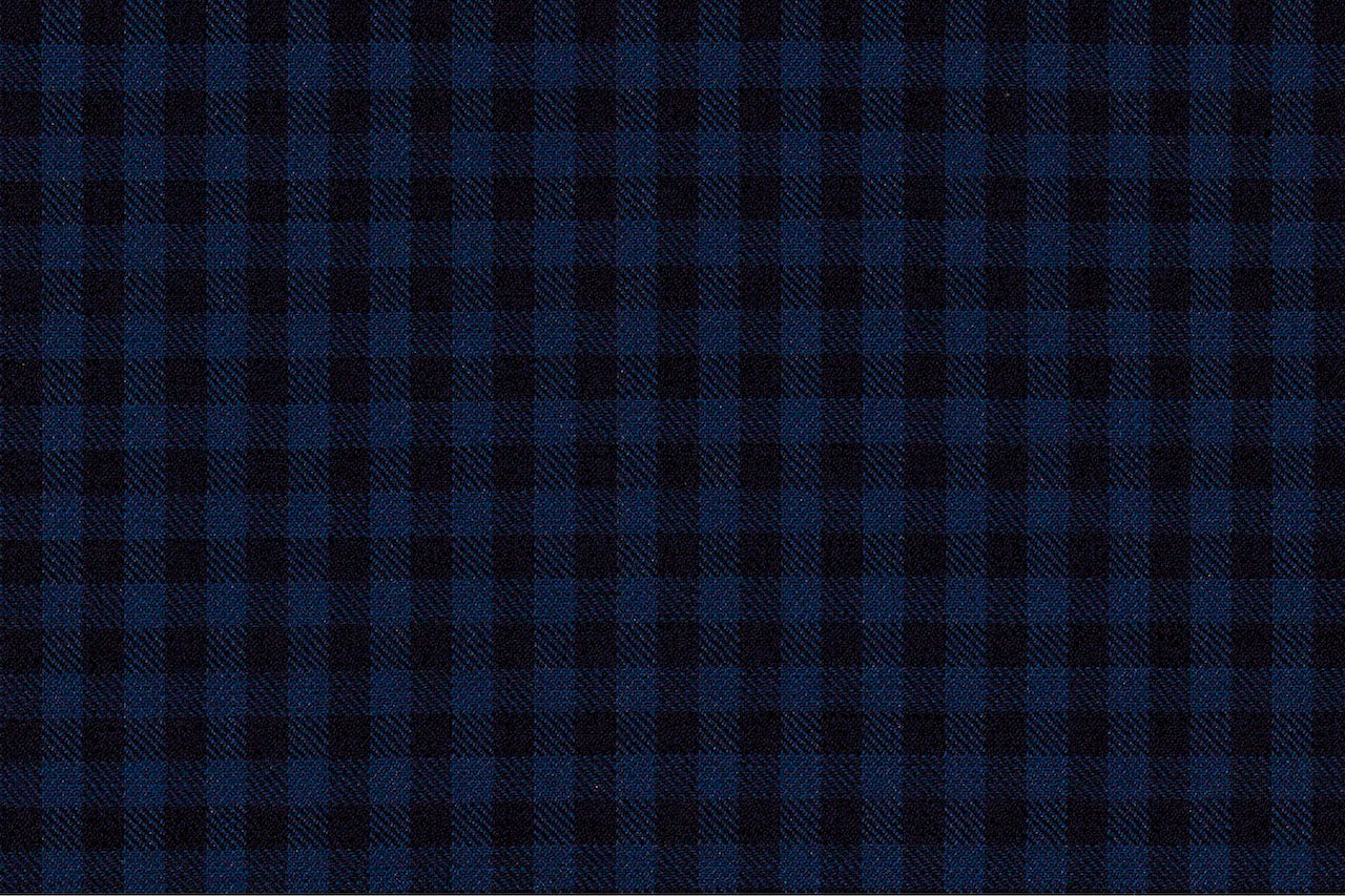 4865/G3-21743 Blue & Navy Check Vest Fabric