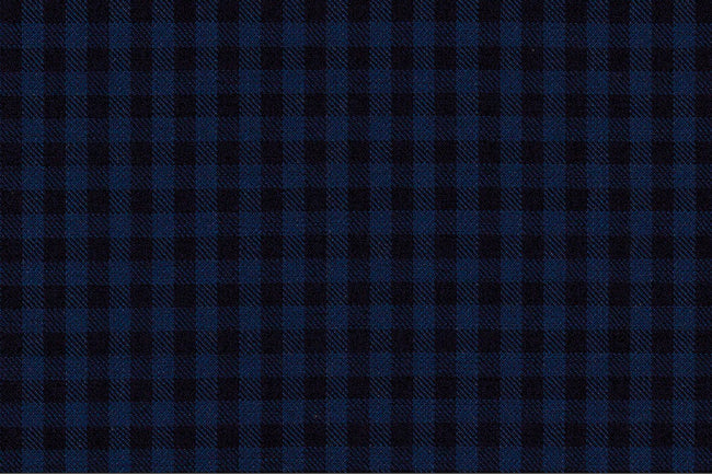 4865/G3-21743 Blue & Navy Check Vest Fabric