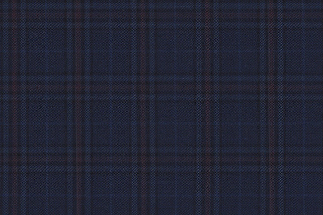 4866/G3-21744 Navy & Maroon Check Vest Fabric