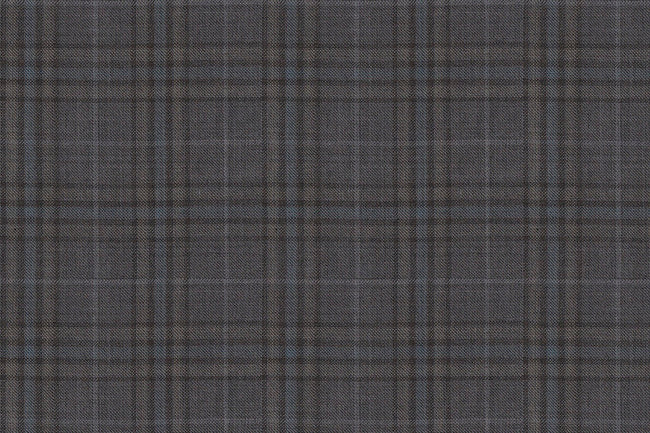 4867/G3-21745 Taupe & Blue Check Vest Fabric