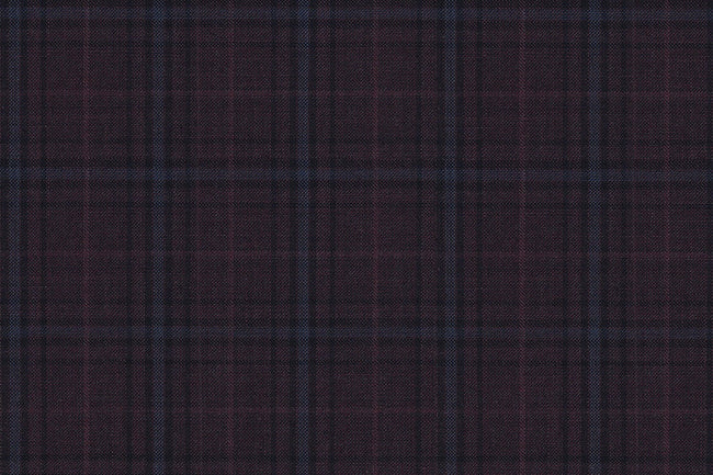 4869/G3-21747 Maroon & Light Blue Check Vest Fabric