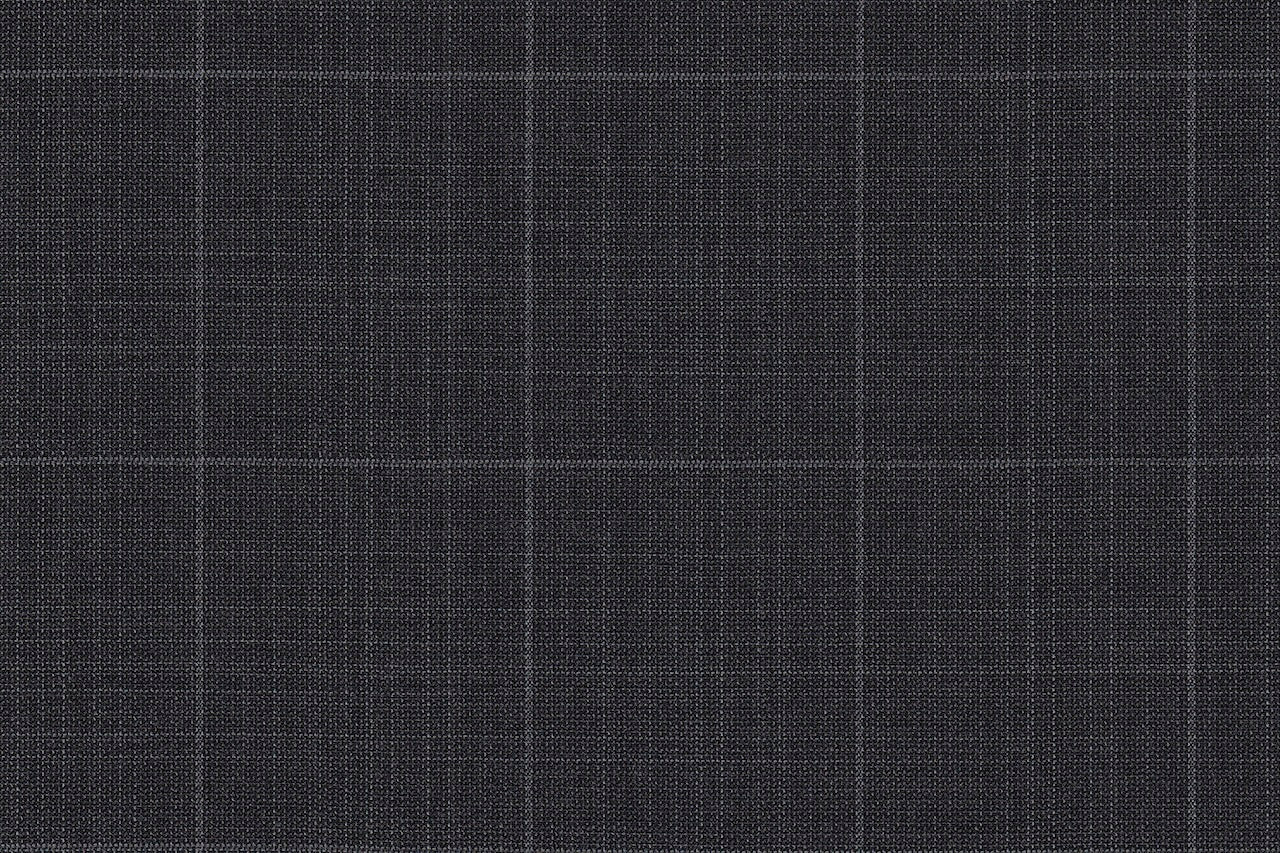 4870/G3-21748 Gray With Silver Windowpane Pants Fabric