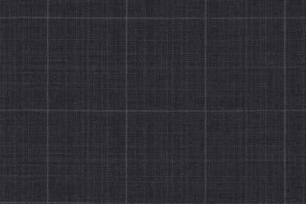 4870/G3-21748 Gray With Silver Windowpane Jacket Fabric