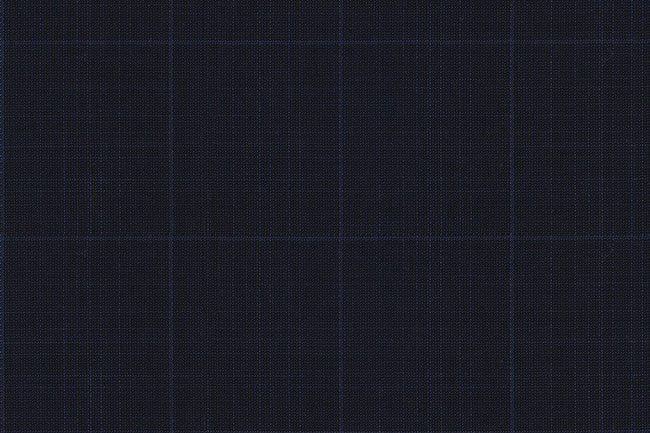 4871/G3-21749 Navy With Light Blue Windowpane Vest Fabric