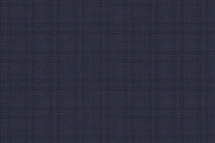 4873/G3-21751 Slate Blue With Navy Check Jacket Fabric