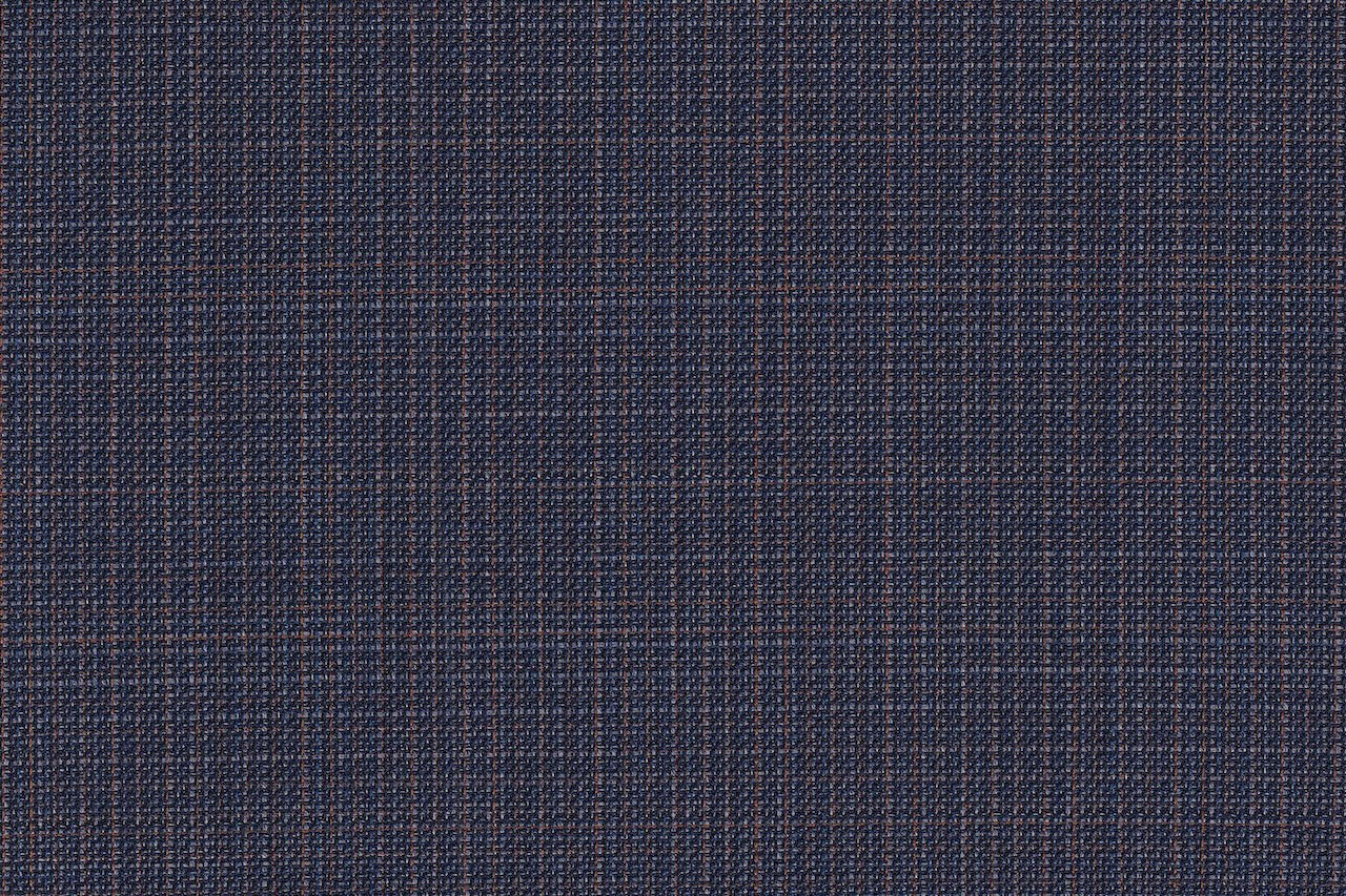 4876/G3-21754 Blue , Brown Sharkskin Dobby Vest Fabric