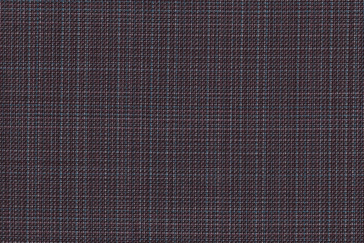 4878/G3-21756 Plum, Blue Sharkskin Dobby Vest Fabric