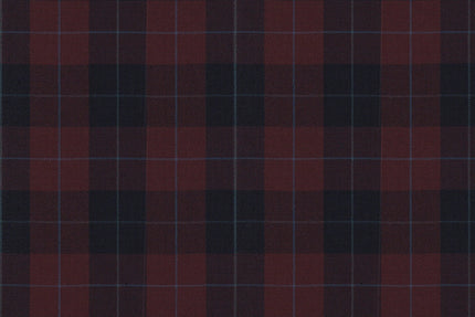 4879/G3-21757 Burgundy Tartan Check Jacket Fabric