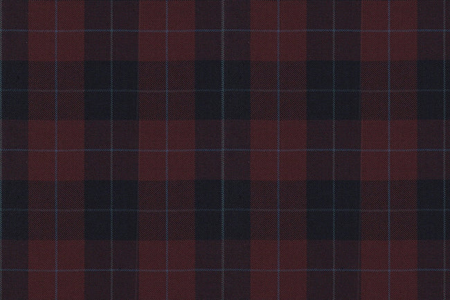 4879/G3-21757 Burgundy Tartan Check Vest Fabric