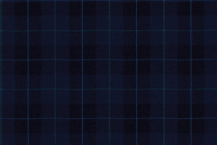 4881/G3-21759 Navy With Light Blue & Green Check Jacket Fabric