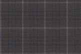 4892/G3-21771 Brown With Silver & Blue Check Pants Fabric