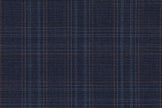 4896/G3-21775 Steel Blue With Bronze Check Pants Fabric