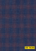 701301/P3-22098 Royal Blue With Red Check Suit Fabric