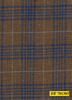 701303/P3-22100 Copper With Blue Check Jacket Fabric