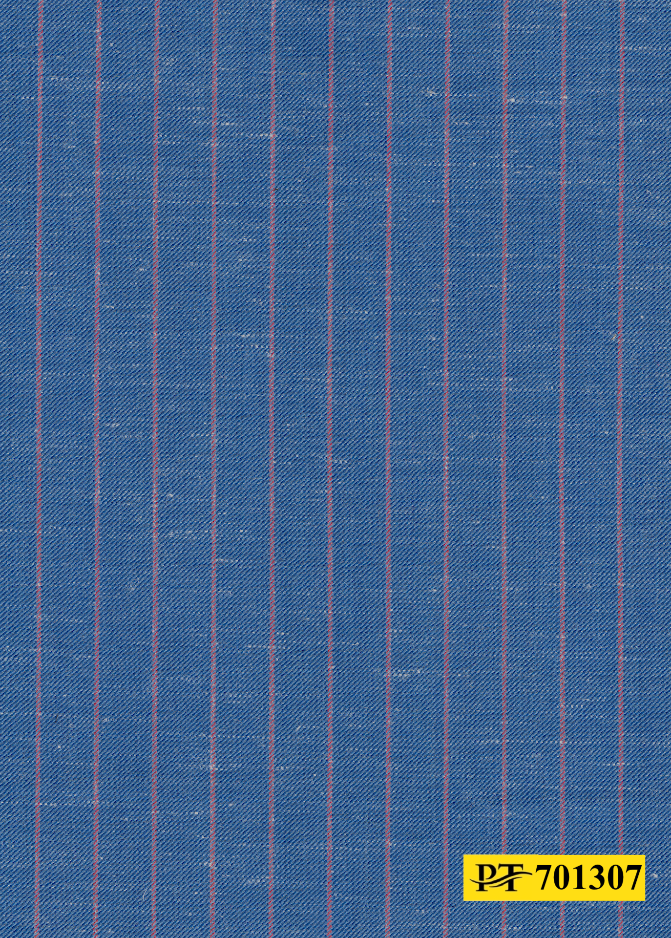 701307/P3-22104 Denim Blue With Pink Stripes Jacket Fabric