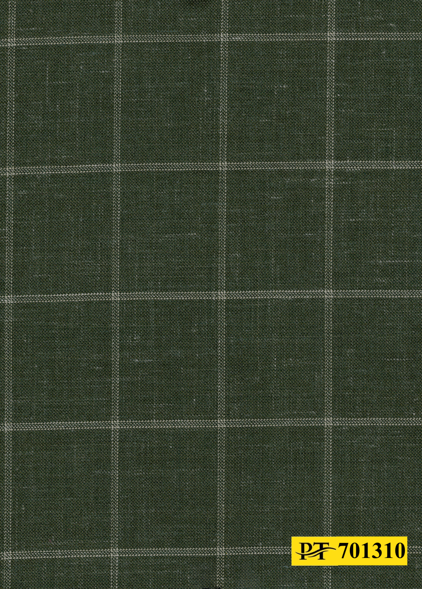 701310/P3-22107 Moss Green With Cream Check Jacket Fabric
