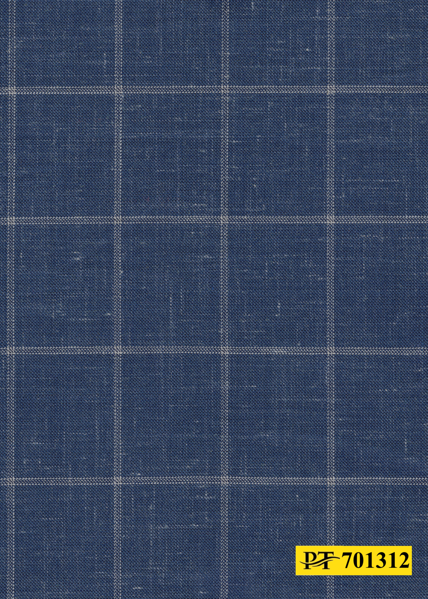 701312/P3-22109 Blue With Cream Check Jacket Fabric