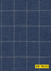 701312/P3-22109 Blue With Cream Check Jacket Fabric