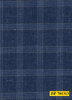 701313/P3-22110 Royal Blue With Light Blue & Brown Check Jacket Fabric