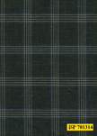 701314/P3-22111 Forest Green With Grey & Blue Check Jacket Fabric