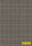 701317/P3-22114 Brown & Light Blue Houndstooth Check Jacket Fabric