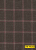 701322/P3-22119 Chocolate Brown With Red Check Jacket Fabric