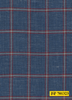 701323/P3-22120 Blue With Red Check Jacket Fabric