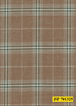 701325/P3-22122 Light Brown With Green & Cream Check Jacket Fabric