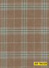 701325/P3-22122 Light Brown With Green & Cream Check Jacket Fabric