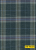 701327/P3-22124 Dark Teal With Light Blue & Copper Check Jacket Fabric